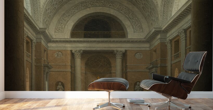 The Slotskirken of Christiansborg. Copenhagen [c. 1850s] by Heinrich Hansen [1821–1890] Wall Murals