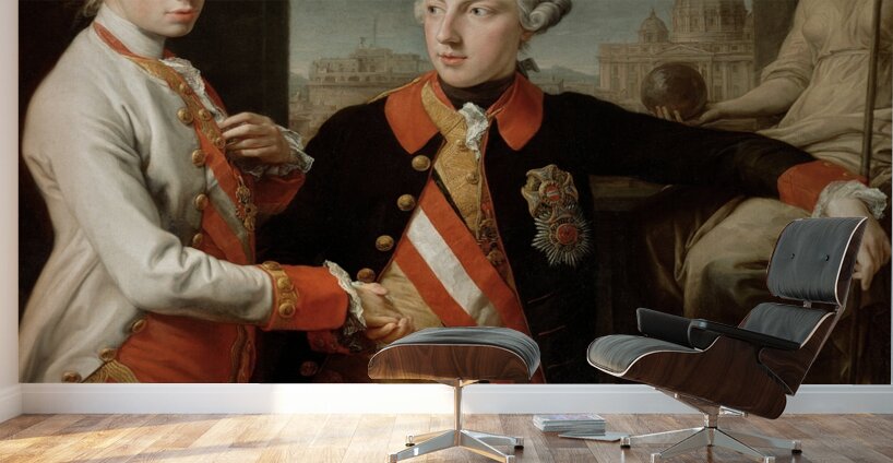 Emperor Joseph II With Grand Duke Pietro Leopoldo Of Tuscany by Pompeo Batoni [1708–1787] Wall Murals