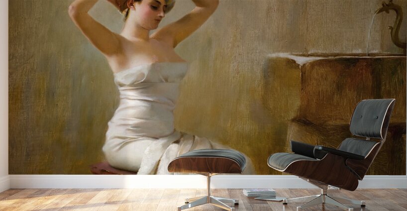 After The Bath by Theodoros Ralli [1852–1909] Wall Murals