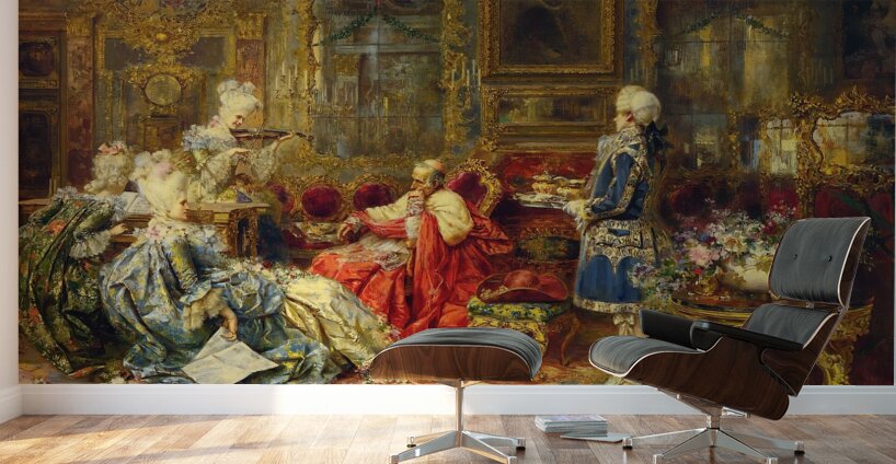 A Musical Interlude [1901] by Salvador Sánchez Barbudo [1857–1917] Wall Murals