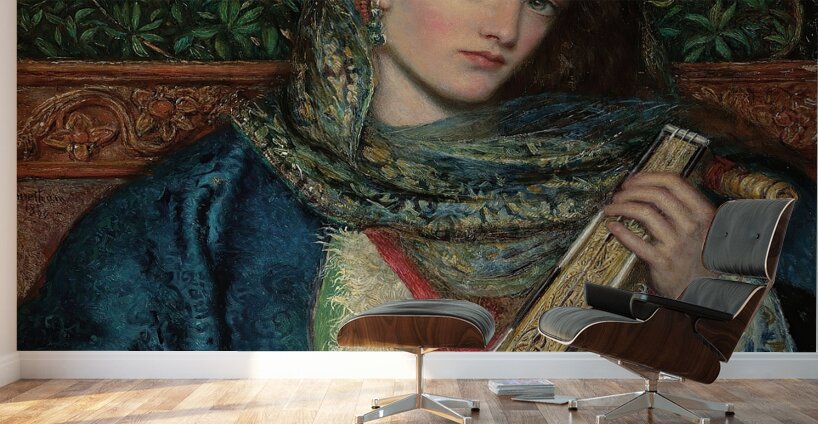 The Mandolin [1866] by James Smetham [1821–1889] Wall Murals