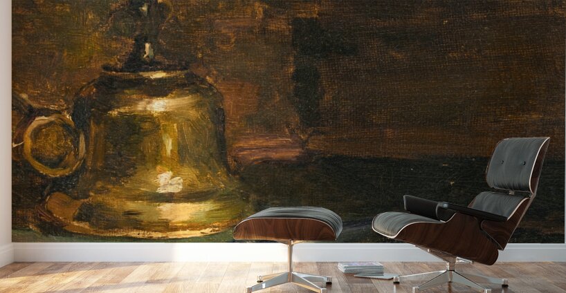 Nature morte à la lampe [circa 1888] by Édouard Vuillard [1868–1940] Wall Murals