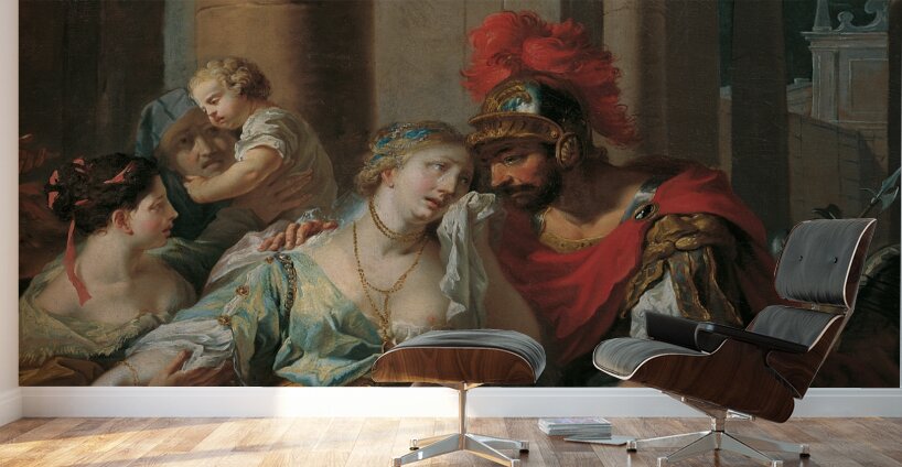 Hektors Abschied von Andromache by Anton Kern [1710–1747] Wall Murals