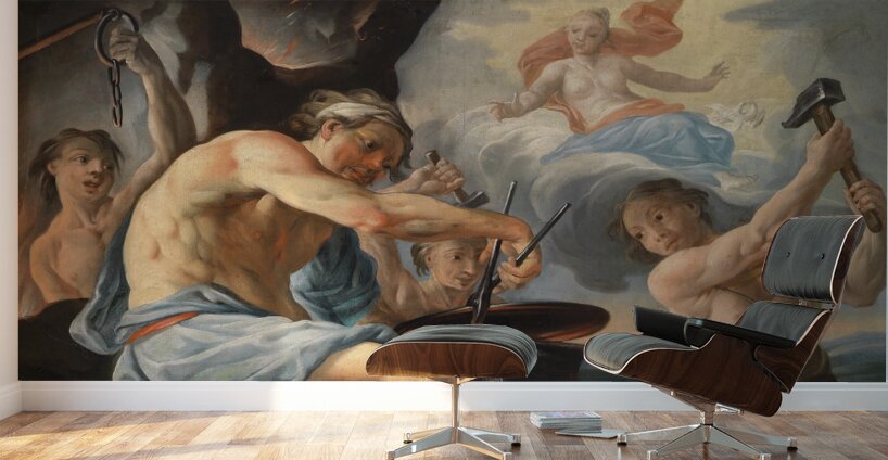 Vulcan Forges The Arms For Aeneas by Jacques Firens [Circle] [ca 1582–ca 1620] Wall Murals
