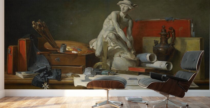 The attributes of the arts and the rewards which are accorded them [1766] by Jean Siméon Chardin [1699–1779] Wall Murals