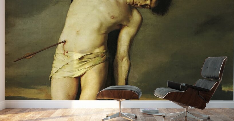 Saint Sebastian by Alcide–Joseph Lorentz [1813–1891] Wall Murals