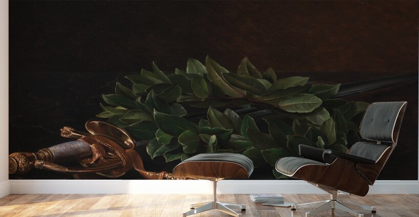 En Kårde Med Laurbærkrans [1848] by Johan Laurentz Jensen [1800–1856] Wall Murals