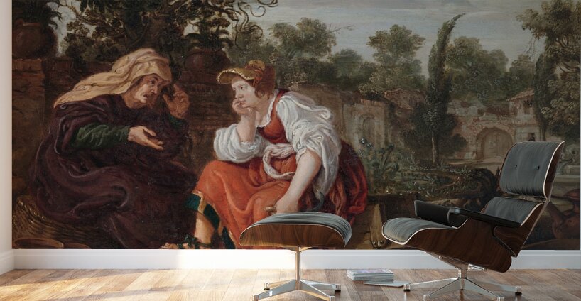 Vertumnus and Pomona [1617] by Jan Tengnagel [1584–1635] Wall Murals