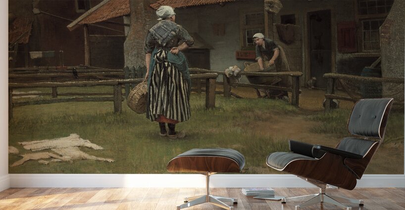 Washing day by Bernardus Johannes Blommers [1845–1915] Wall Murals