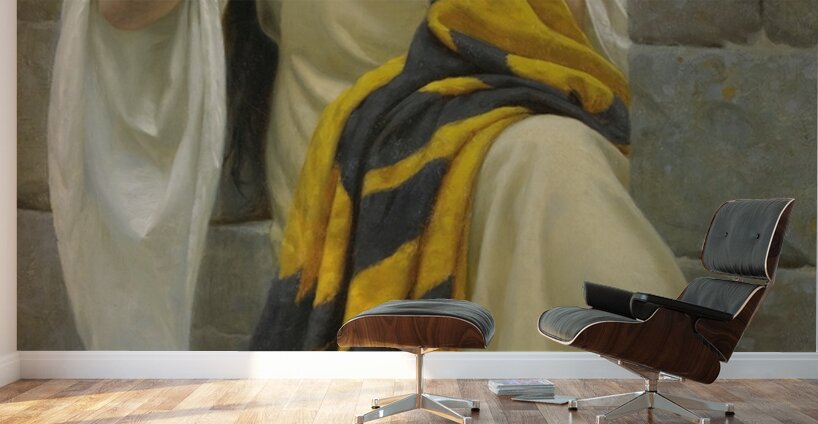 Stitching The Standard [1911] by Edmund Blair Leighton [1853–1922] Wall Murals