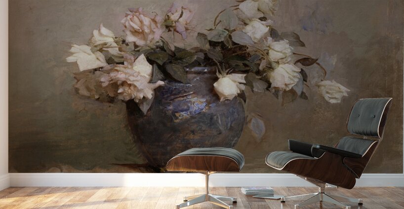 Roses [1890] by Abbott Handerson Thayer [1849–1921] Wall Murals