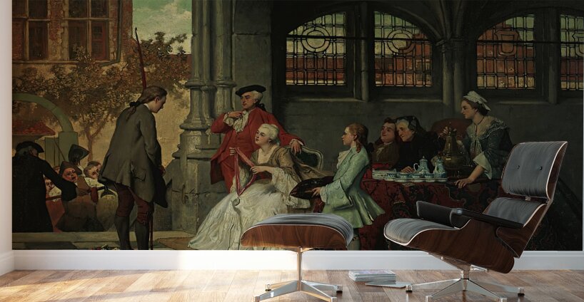 The Prize Winner [1864] by Auguste Serrure [1825–1903] Wall Murals