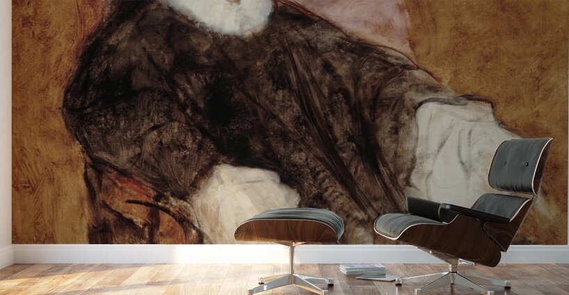 Portrait de la Reine Marie–Amélie en deuil [1857] by Ary Scheffer [1795–1858] Wall Murals