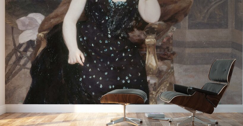 Portrait de Jane Hading [1890] by Alfred Philippe Roll [1846–1919] Wall Murals