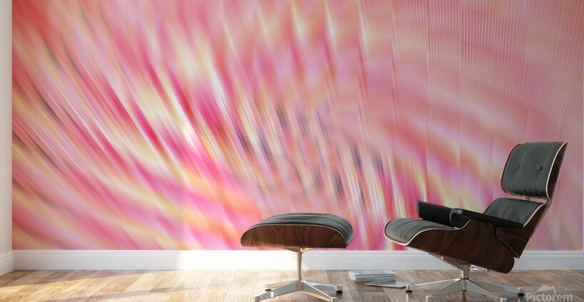 Abstract Pink and Yellow Motion Blur Wall Murals