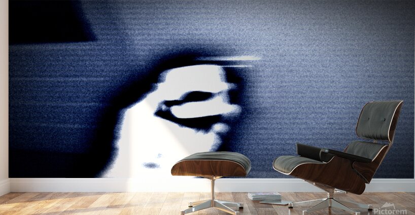 Abstract Blurry Hand in Digital Motion Wall Murals