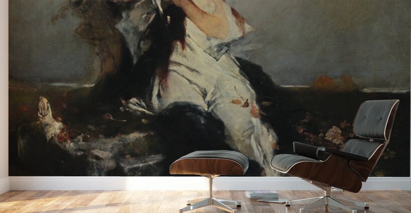 Die Erwartung [1880] by Raphael von Ambros [1855–1895] Wall Murals