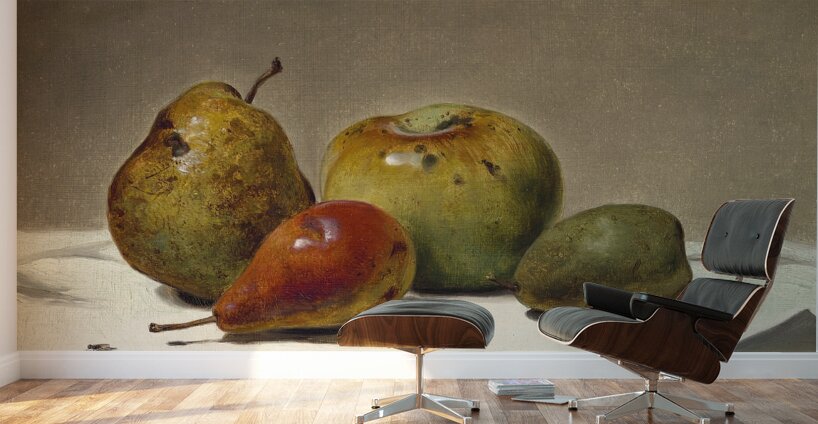 Three Pears and an Apple [1857] by David Johnson [1827–1908] Wall Murals