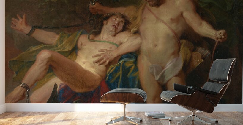 Hercules Freeing Prometheus [1703] by Nicolas Bertin [1668–1736] Wall Murals