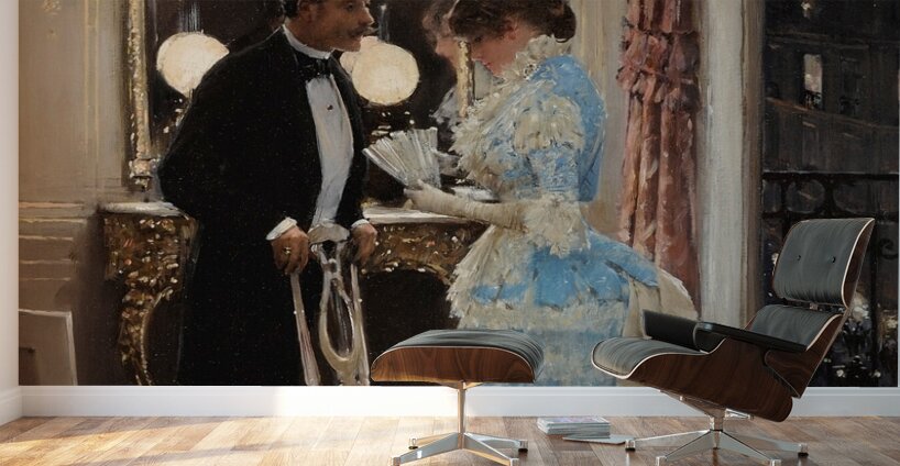 La Conversation by Jean Béraud [1849–1935] Wall Murals