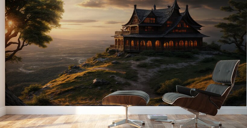 Dramatic Sunset  Wall Murals