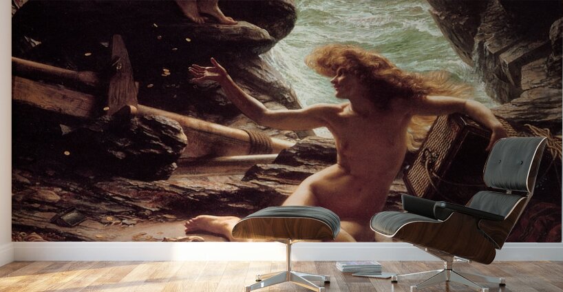 Cave of The Storm Nymphs [1903] by Edward John Poynter [1836–1919] Wall Murals