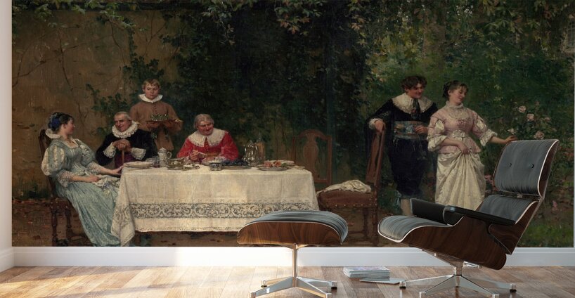 The Proposal [1878] by Adrien Moreau [1843–1906] Wall Murals