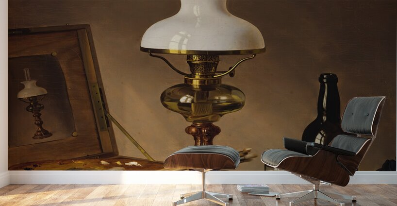 Still Life In The Atelier [1868] by Ferdinand von Wright [1822–1906] Wall Murals