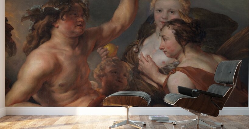 Bacchus. Ceres and Venus [1611–1655] by Cornelis Schut [1597–1655] Wall Murals