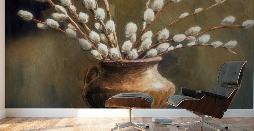 Pussywillows in a Jug Wall Murals