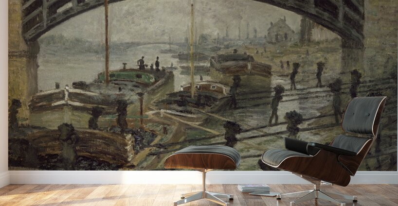The Coalmen [circa 1875] by Claude Monet [1840–1926] Wall Murals