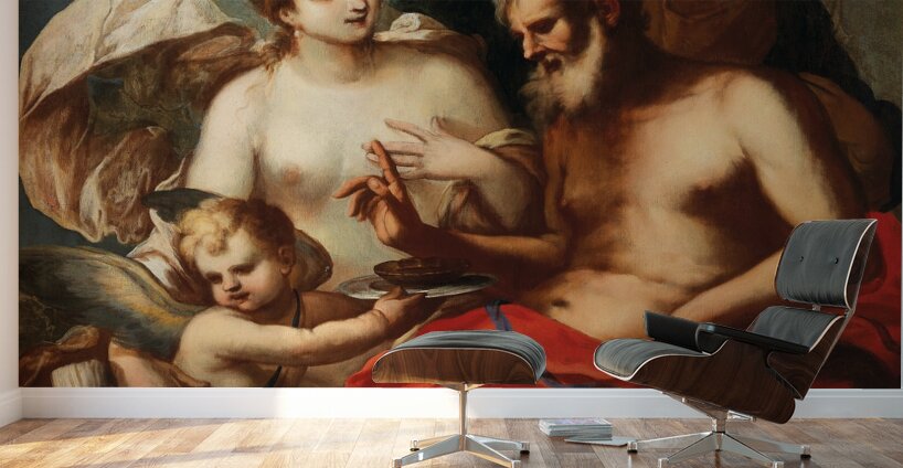 Venus and Cupid. Jupiter and Mercury [17th Century] by Venetian School [16th–20th Century] Wall Murals