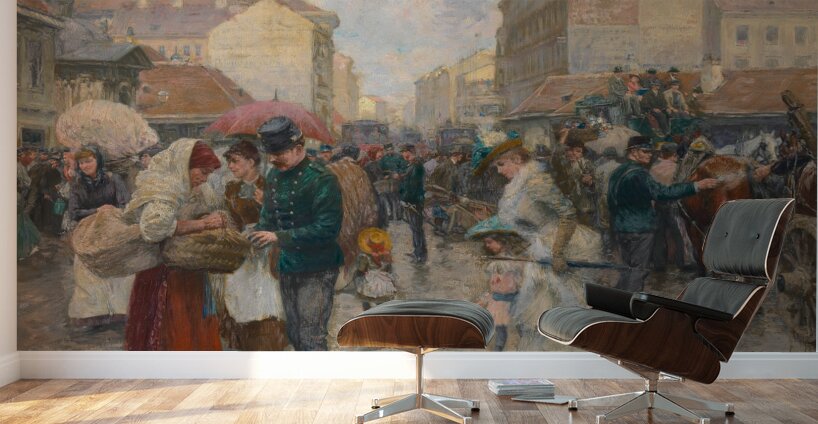 Die Favoritenlinie [im Jahre 1890] [1913] by Wilhelm Gause [1853–1916] Wall Murals