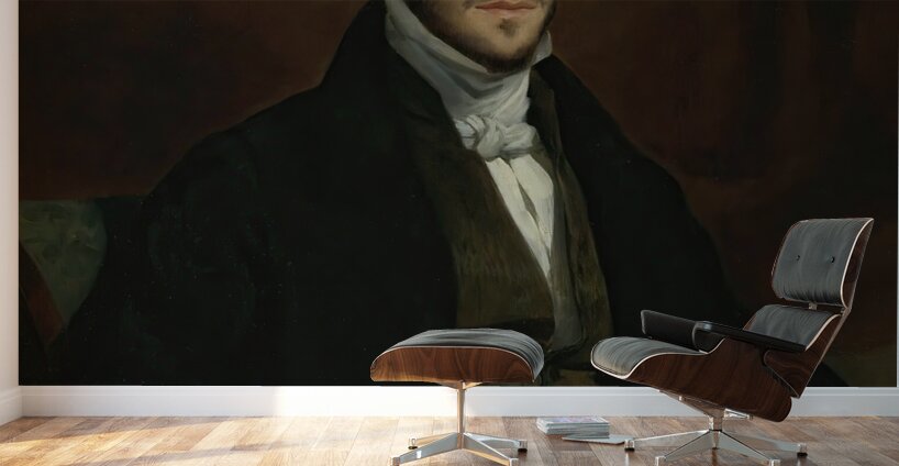 Portrait Of Félix Guillemardet [1835] by Eugène Delacroix [1798–1863] Wall Murals