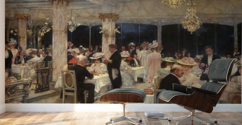 Armenonville. Le soir du Grand–Prix. [1905] by Henri Gervex [1852–1929] Wall Murals