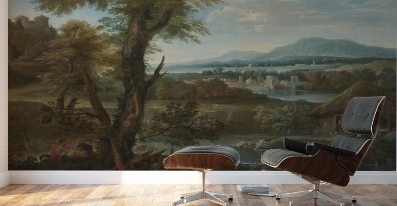 Polycrates Finding His Ring In The Fish [17th Century] by Roman School [16th–20th Century] Wall Murals