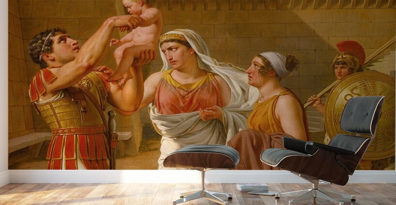 Hector’s Farewell To Andromache [1813–1816] by Christoffer Wilhelm Eckersberg [1783–1853] Wall Murals
