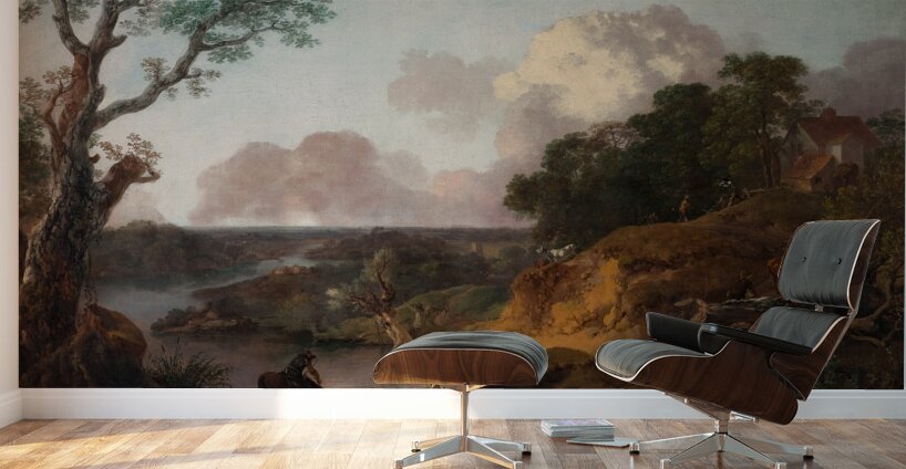 View in Suffolk [c. 1755] by Thomas Gainsborough [1727–1788] Wall Murals