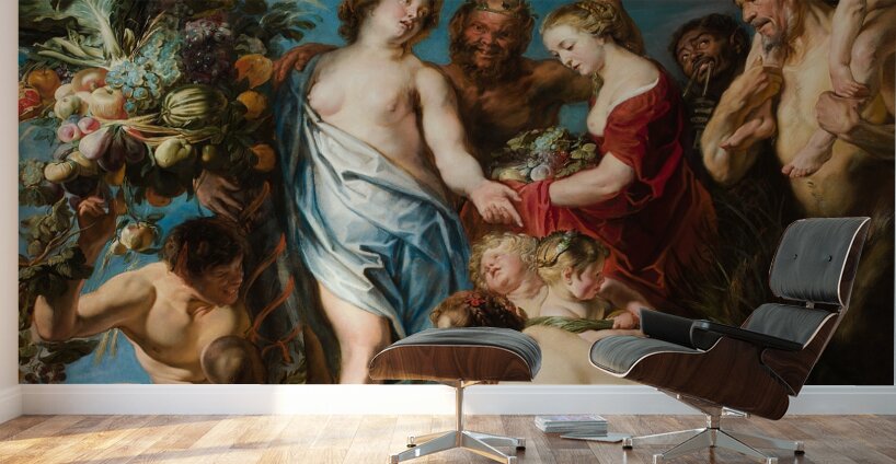 An Allegory of Fruitfulness [1620–1629] by Jacob Jordaens [1593–1678] Wall Murals