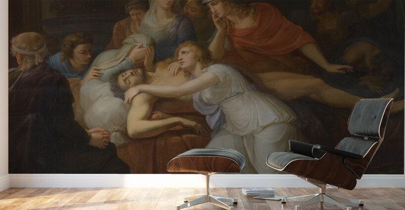Andromache Lamenting The Death Of Hector by Circle Of Heinrich Friedrich Füger [1751–1818] Wall Murals