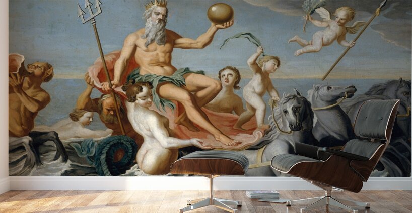 The Return of Neptune [Ca. 1754] by John Singleton Copley [1738–1815] Wall Murals