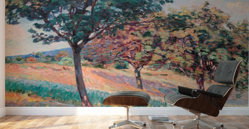 Verger à la lisiere d’un bois à Saint–Cheron [1893] by Armand Guillaumin [1841–1927] Wall Murals