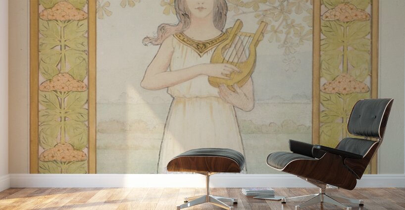 Les Melodies [1904] by Louis Felix Bigaux [1850–] Wall Murals