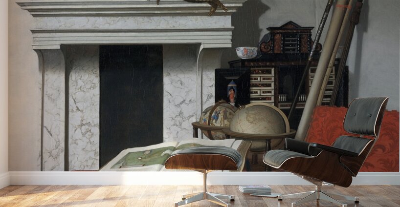 Room Corner With Curiosities by Jan van der Heyden [1637–1712] Wall Murals