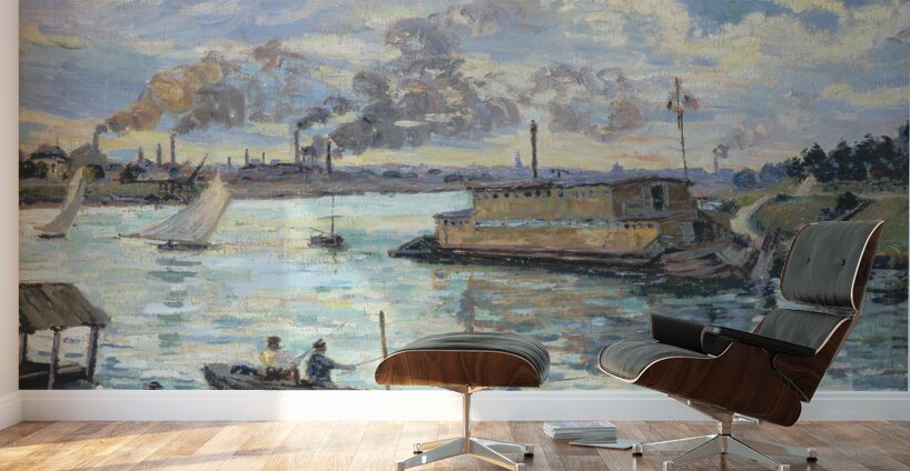 River Scene by Armand Guillaumin [1841–1927] Wall Murals