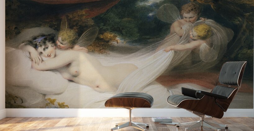 Nymph and Cupids [Probably 1793] by Richard Westall [1765–1836] Wall Murals