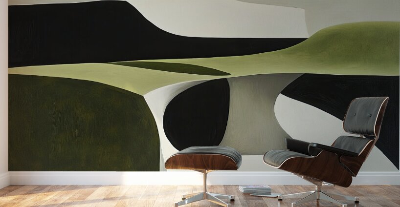 Abstract Forms Interplay 7P3H2N 58 Wall Murals