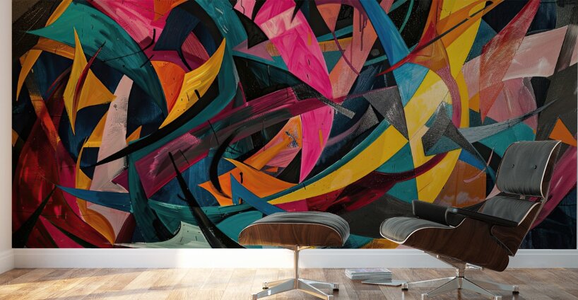 Abstract Expression 78H2P9 45 Wall Murals