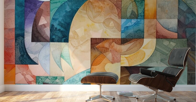 Abstract Interplay 79H2P4 45 Wall Murals