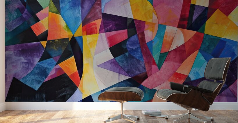 Abstract Interplay 7H29NP 48 Wall Murals